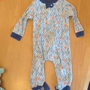 Burt's Bees Baby Blue Footie